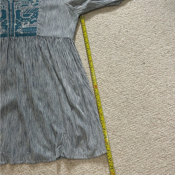 Sundance Time On Your Side Stripped Embroidered Tunic Blouse Boho Size Medium - Picture 13 of 13
